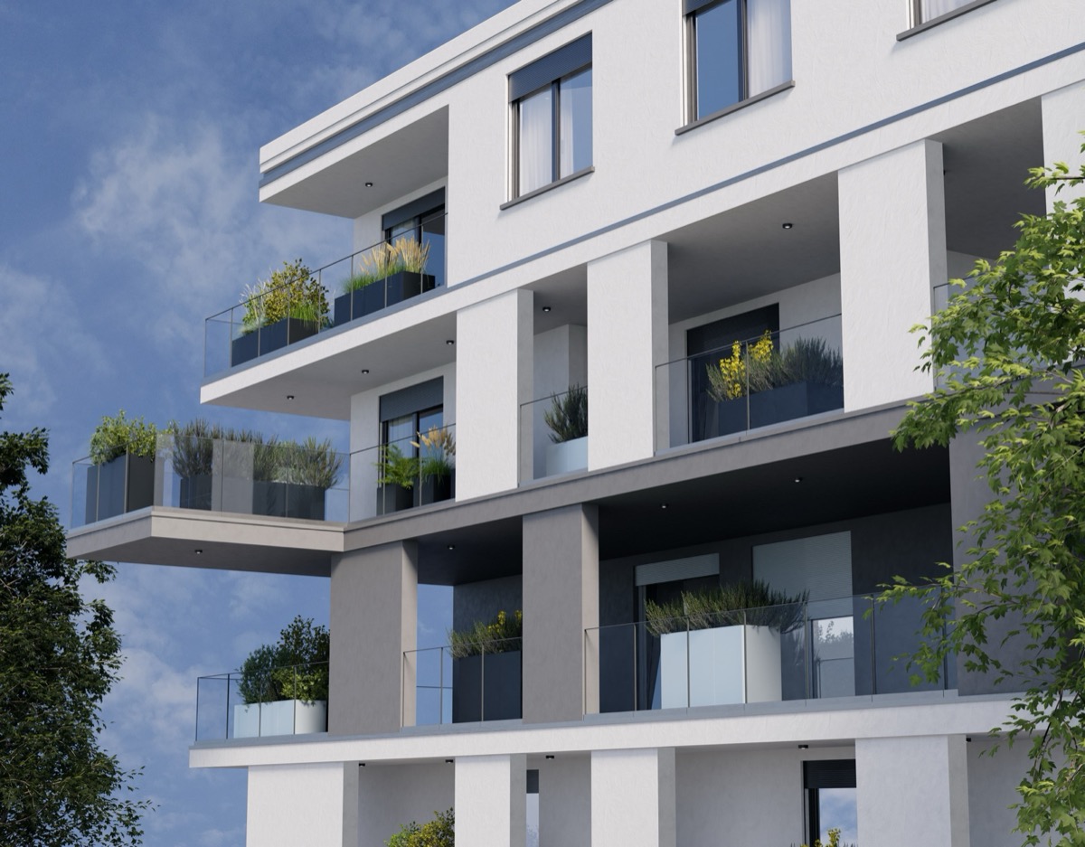 Műanyag virágládák – fehér és sötétszürke